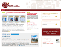 Tablet Screenshot of metropolitiques.eu